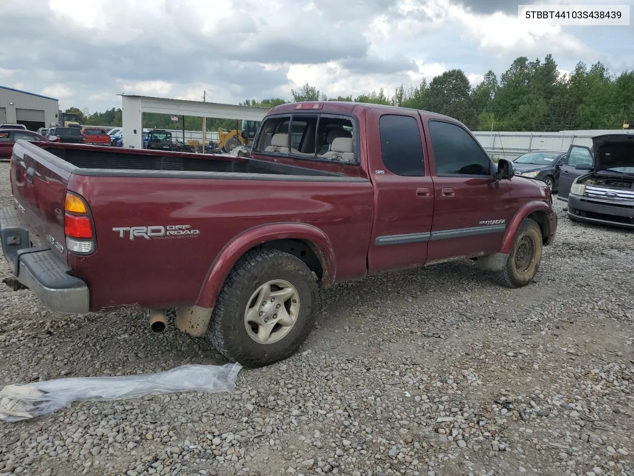 5TBBT44103S438439 2003 Toyota Tundra Access Cab Sr5