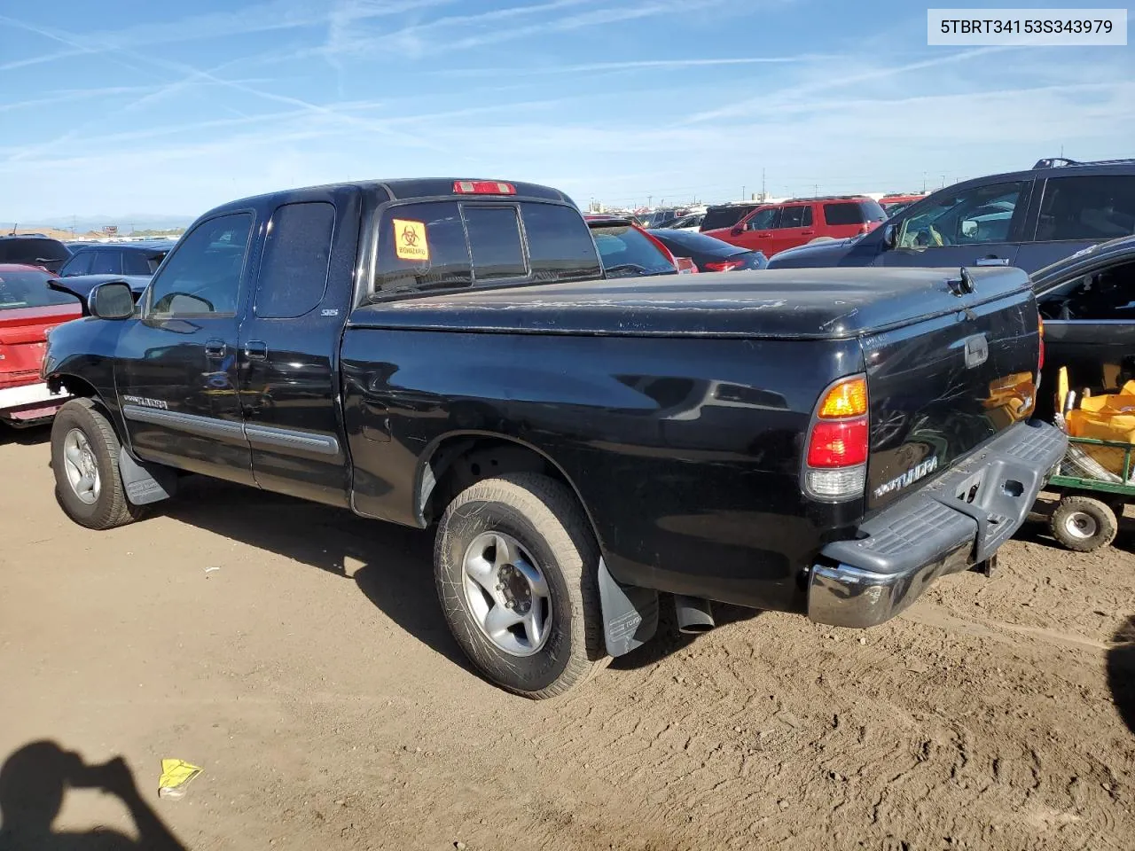 2003 Toyota Tundra Access Cab Sr5 VIN: 5TBRT34153S343979 Lot: 72965274