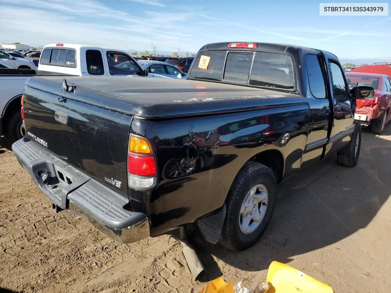 2003 Toyota Tundra Access Cab Sr5 VIN: 5TBRT34153S343979 Lot: 72965274