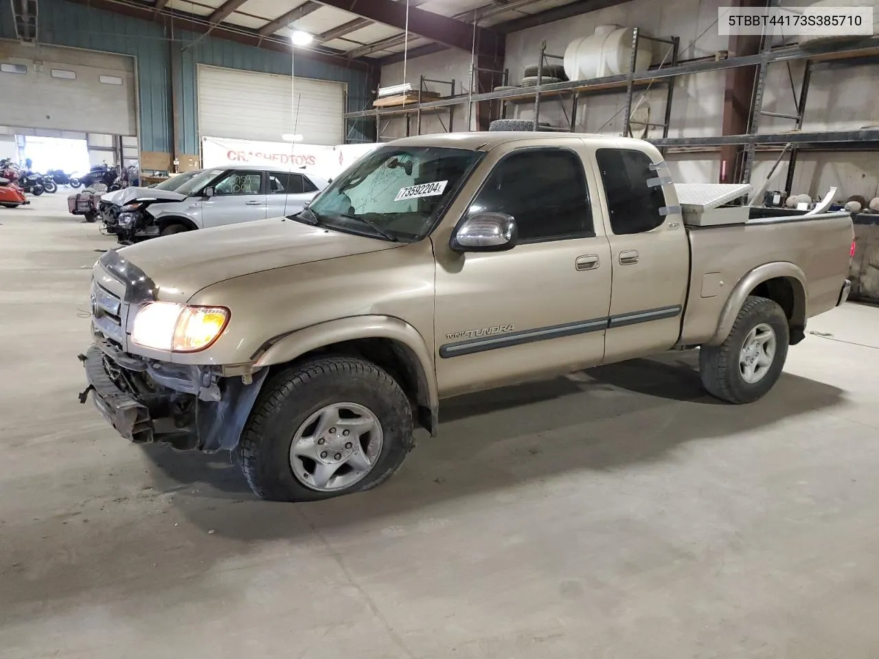 2003 Toyota Tundra Access Cab Sr5 VIN: 5TBBT44173S385710 Lot: 73592204