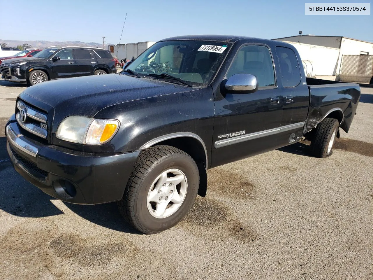 2003 Toyota Tundra Access Cab Sr5 VIN: 5TBBT44153S370574 Lot: 73728054