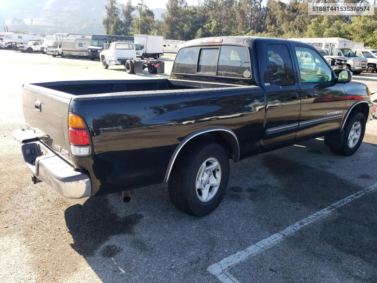 2003 Toyota Tundra Access Cab Sr5 VIN: 5TBBT44153S370574 Lot: 73728054