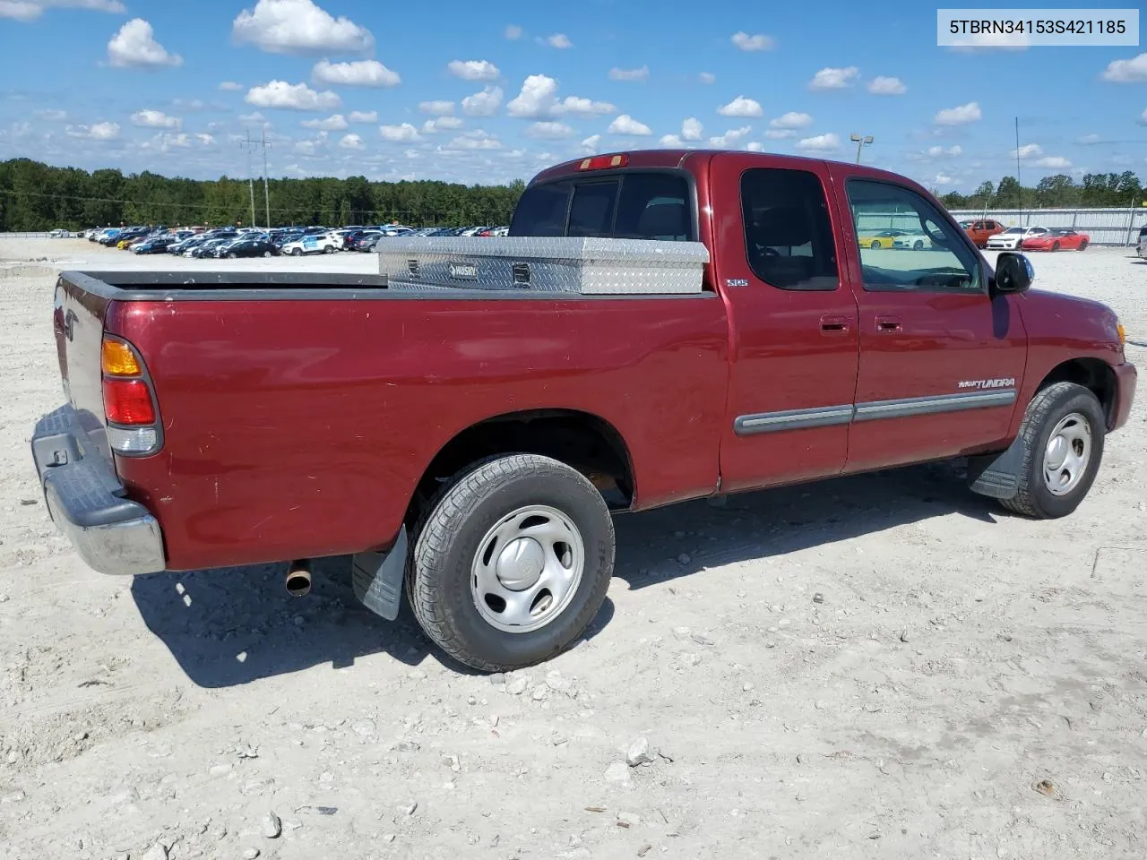 2003 Toyota Tundra Access Cab Sr5 VIN: 5TBRN34153S421185 Lot: 73960404