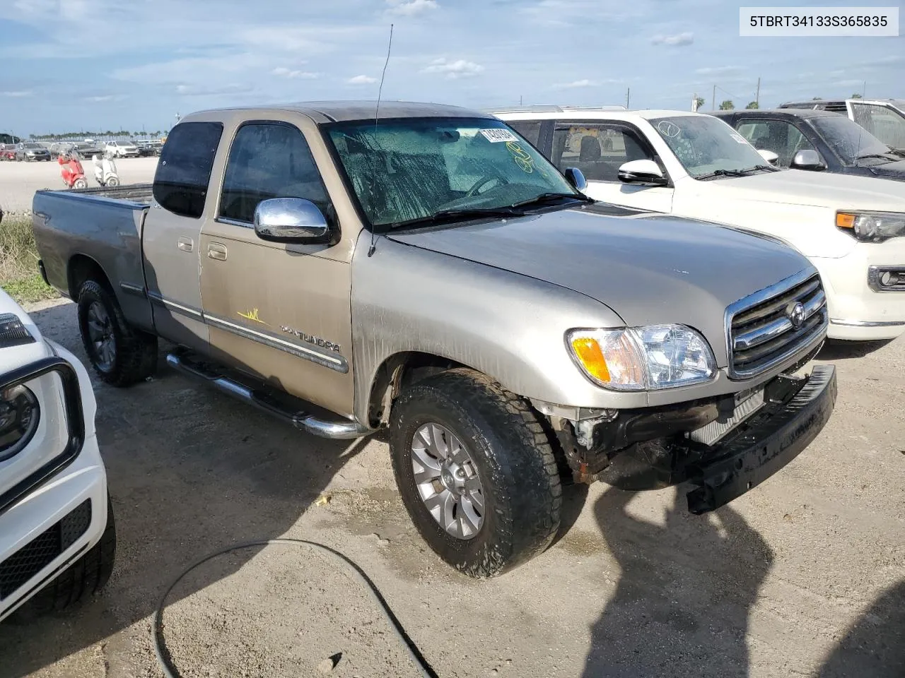 2003 Toyota Tundra Access Cab Sr5 VIN: 5TBRT34133S365835 Lot: 74201924