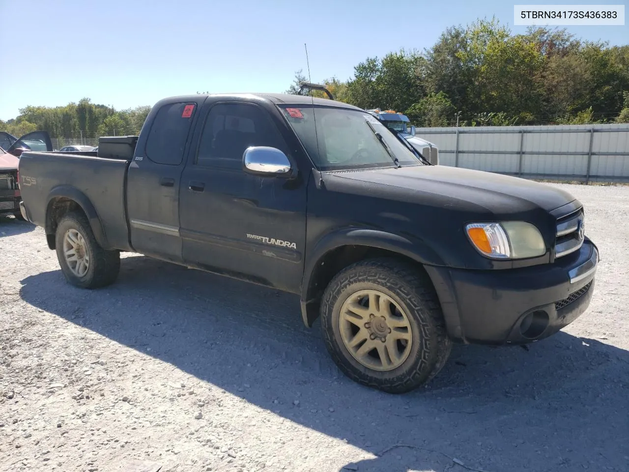 2003 Toyota Tundra Access Cab Sr5 VIN: 5TBRN34173S436383 Lot: 74837454