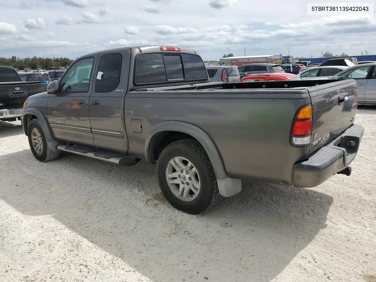 2003 Toyota Tundra Access Cab Limited VIN: 5TBRT38113S422043 Lot: 75071524