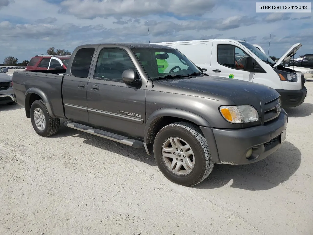 2003 Toyota Tundra Access Cab Limited VIN: 5TBRT38113S422043 Lot: 75071524