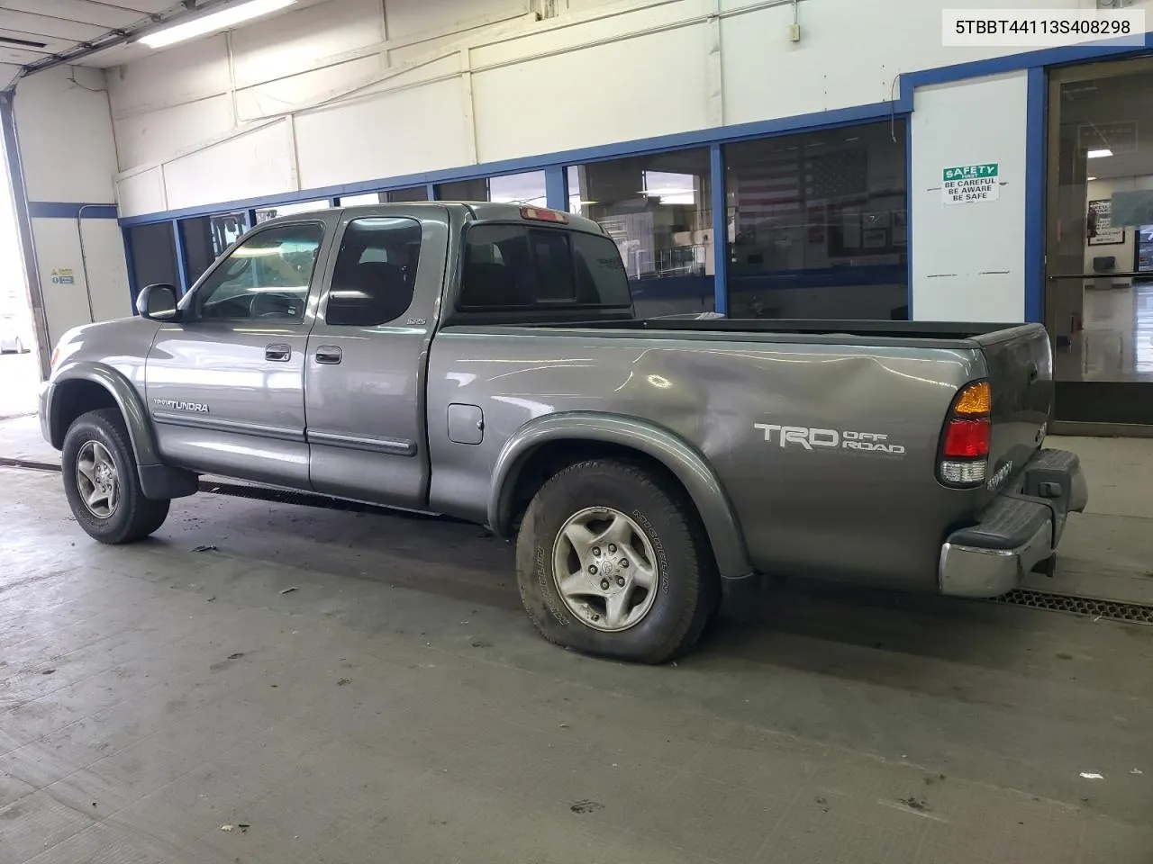 2003 Toyota Tundra Access Cab Sr5 VIN: 5TBBT44113S408298 Lot: 75543184