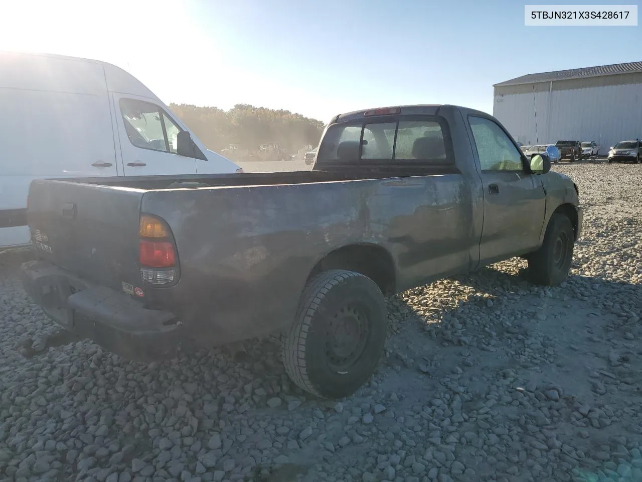 2003 Toyota Tundra VIN: 5TBJN321X3S428617 Lot: 75841844