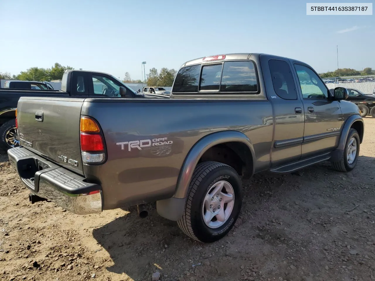 5TBBT44163S387187 2003 Toyota Tundra Access Cab Sr5