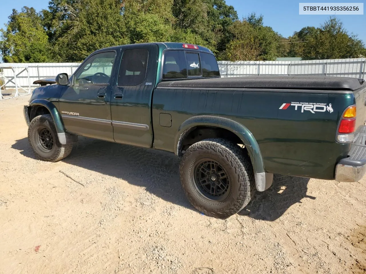 2003 Toyota Tundra Access Cab Sr5 VIN: 5TBBT44193S356256 Lot: 76154534