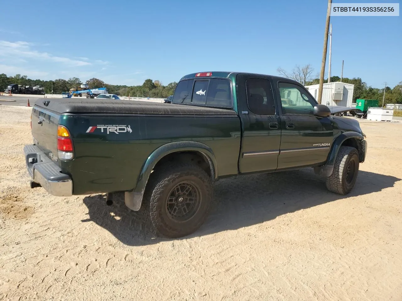 2003 Toyota Tundra Access Cab Sr5 VIN: 5TBBT44193S356256 Lot: 76154534