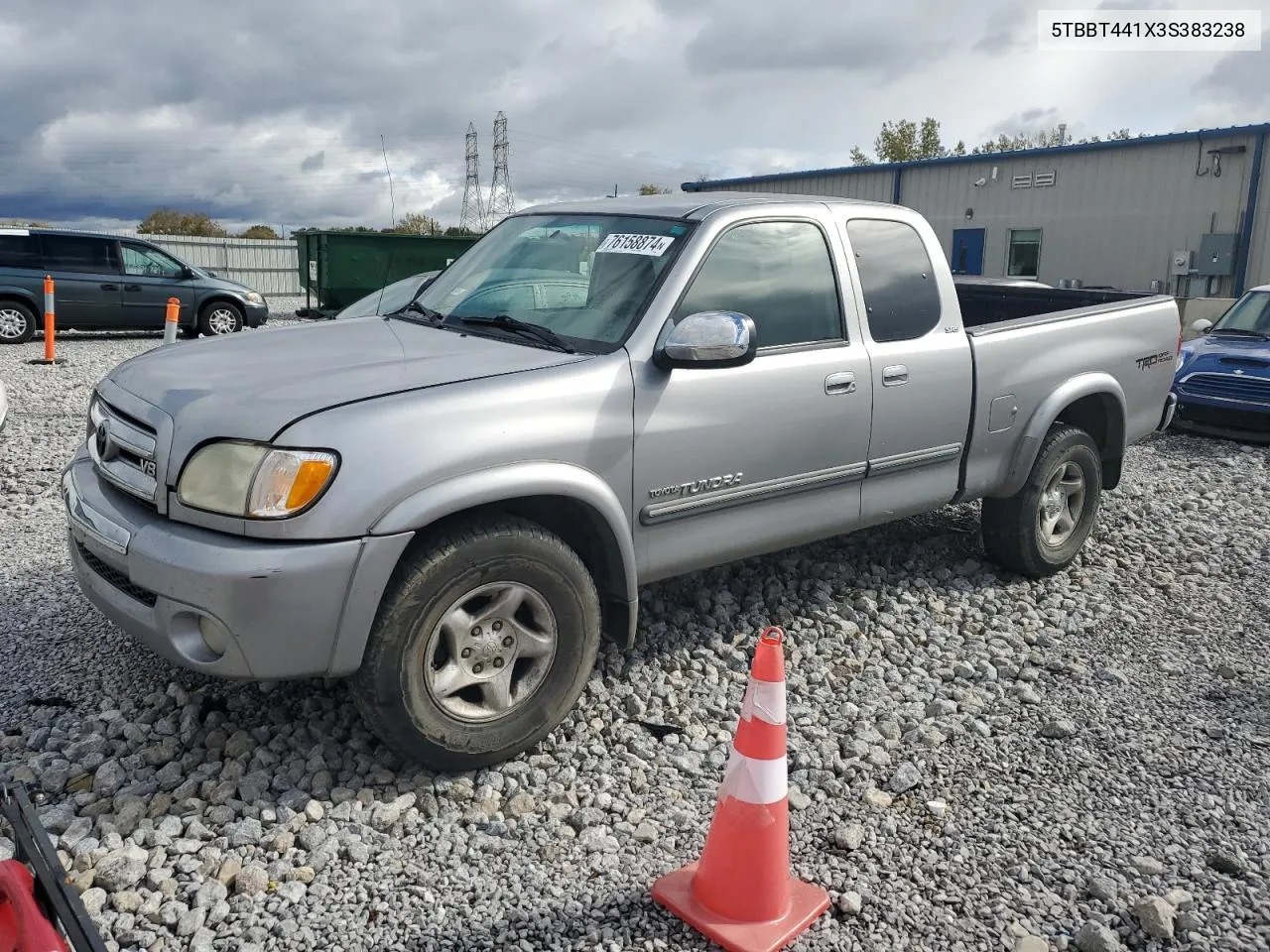 5TBBT441X3S383238 2003 Toyota Tundra Access Cab Sr5