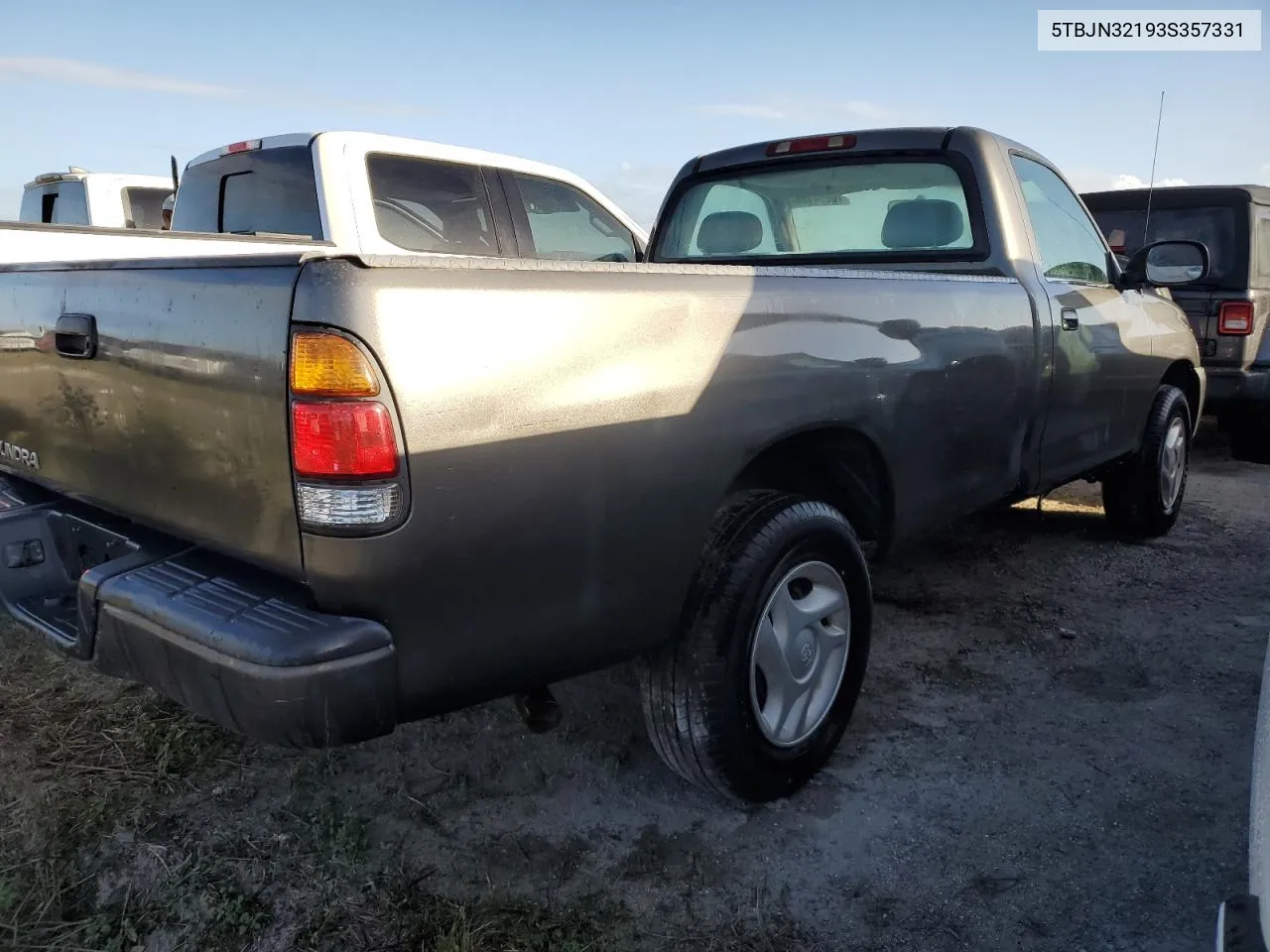 2003 Toyota Tundra VIN: 5TBJN32193S357331 Lot: 76274184