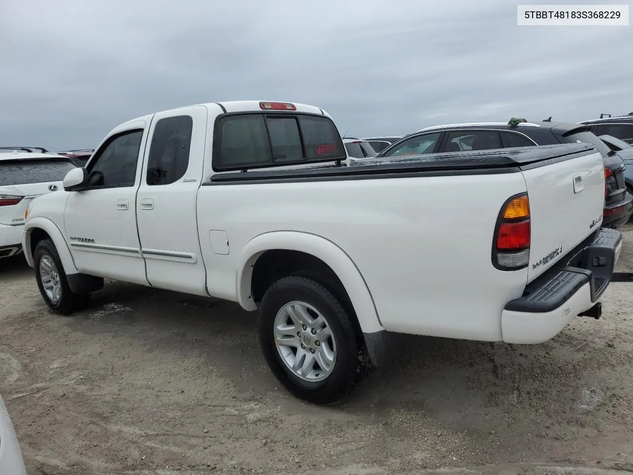 2003 Toyota Tundra Access Cab Limited VIN: 5TBBT48183S368229 Lot: 76373004