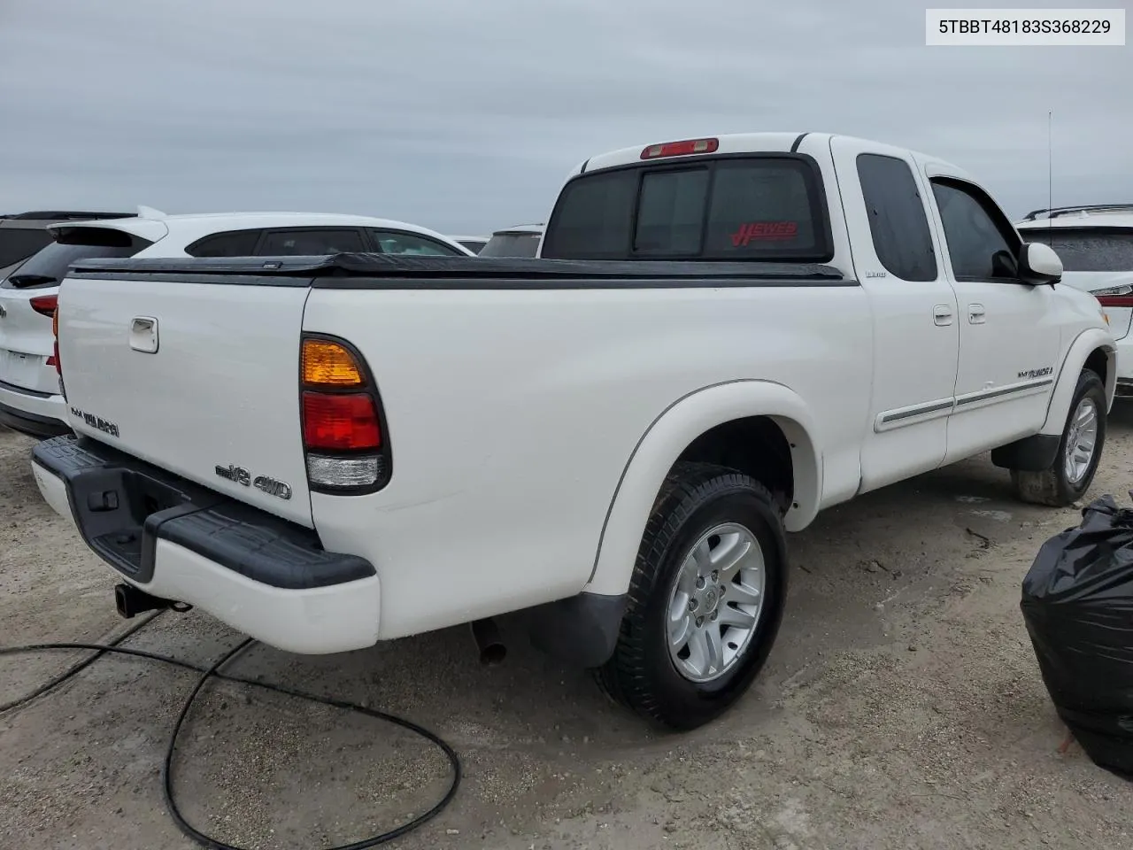 2003 Toyota Tundra Access Cab Limited VIN: 5TBBT48183S368229 Lot: 76373004