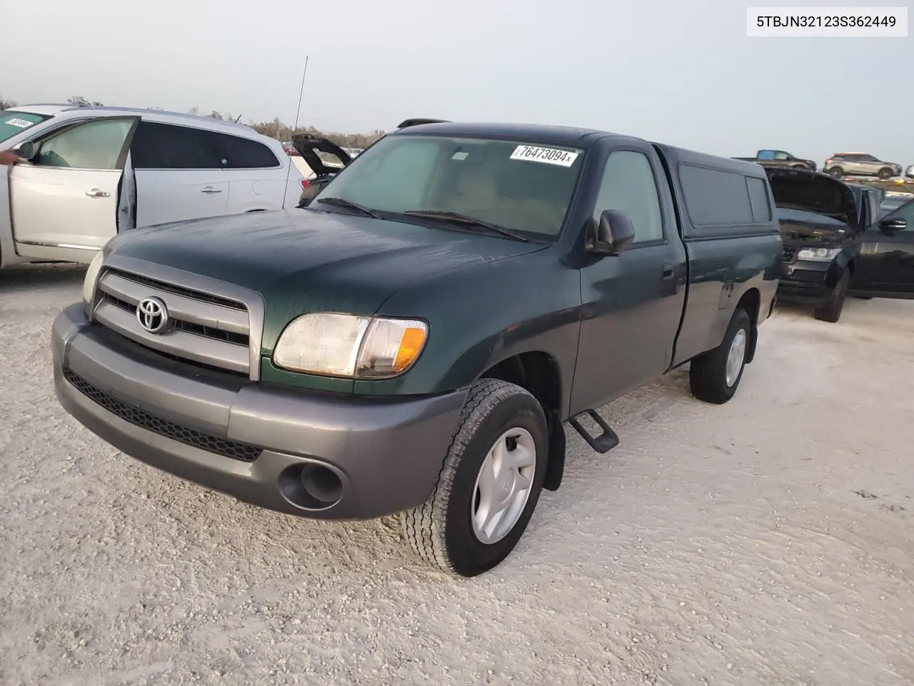 2003 Toyota Tundra VIN: 5TBJN32123S362449 Lot: 76473094