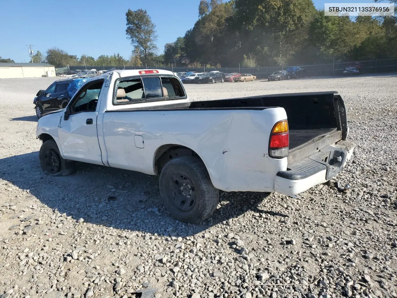 2003 Toyota Tundra VIN: 5TBJN32113S376956 Lot: 76538304