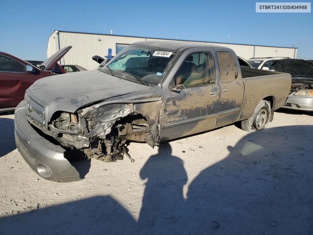 2003 Toyota Tundra Access Cab Sr5 VIN: 5TBRT34153S404988 Lot: 76810654