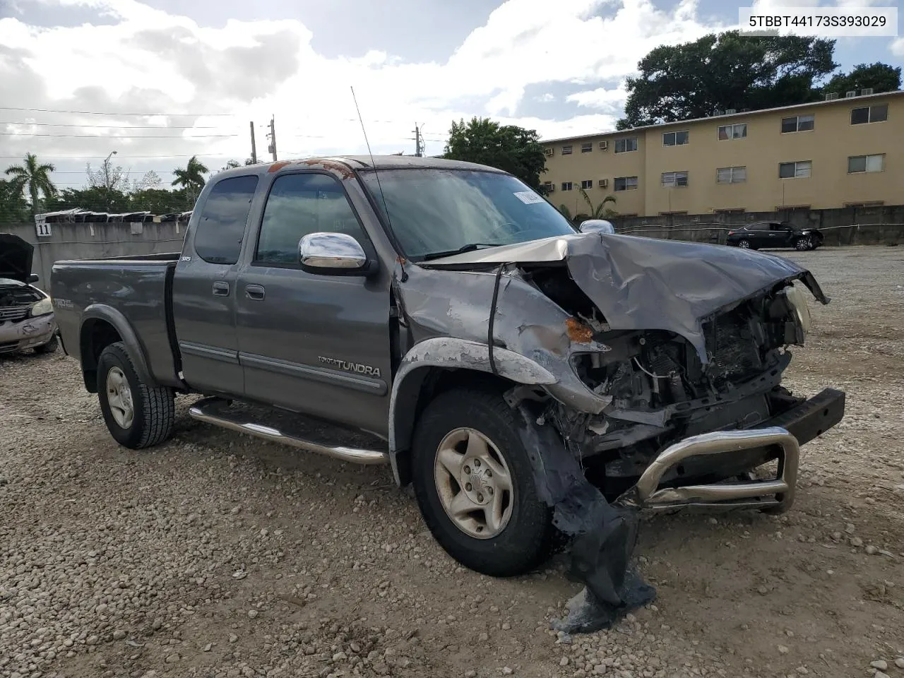 2003 Toyota Tundra Access Cab Sr5 VIN: 5TBBT44173S393029 Lot: 77100934