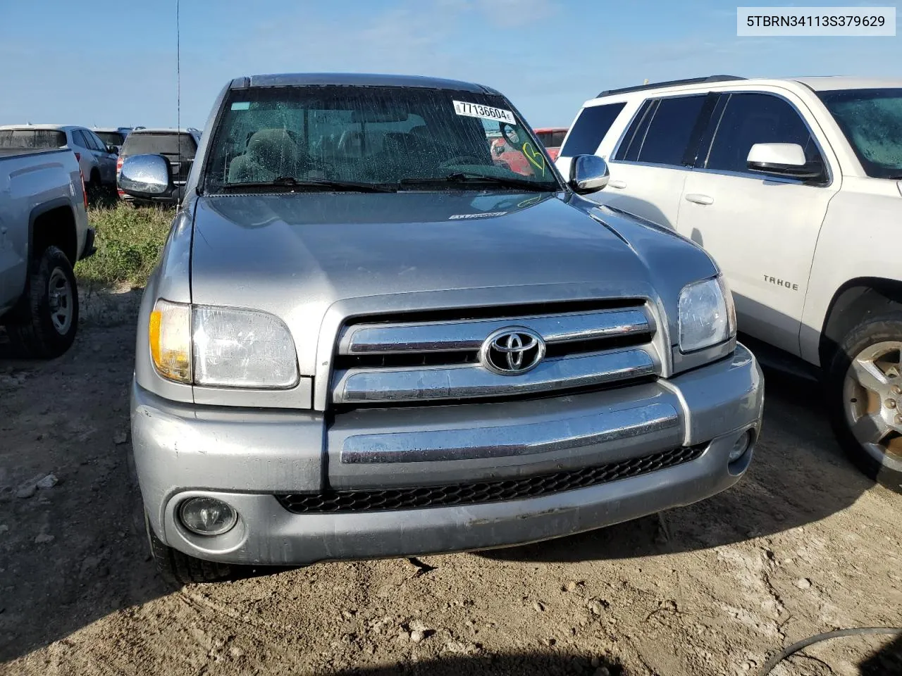 2003 Toyota Tundra Access Cab Sr5 VIN: 5TBRN34113S379629 Lot: 77136604