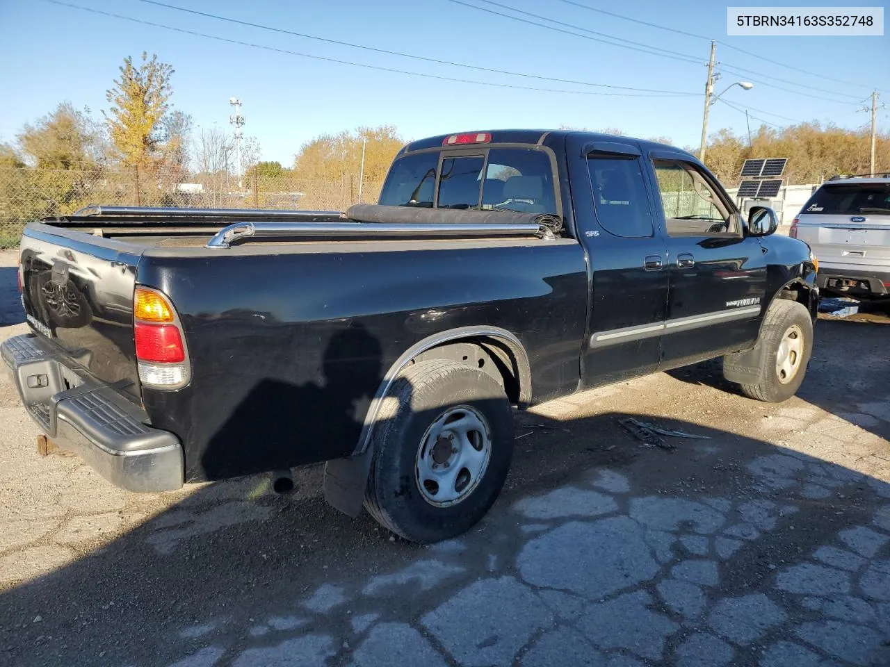 2003 Toyota Tundra Access Cab Sr5 VIN: 5TBRN34163S352748 Lot: 77251414