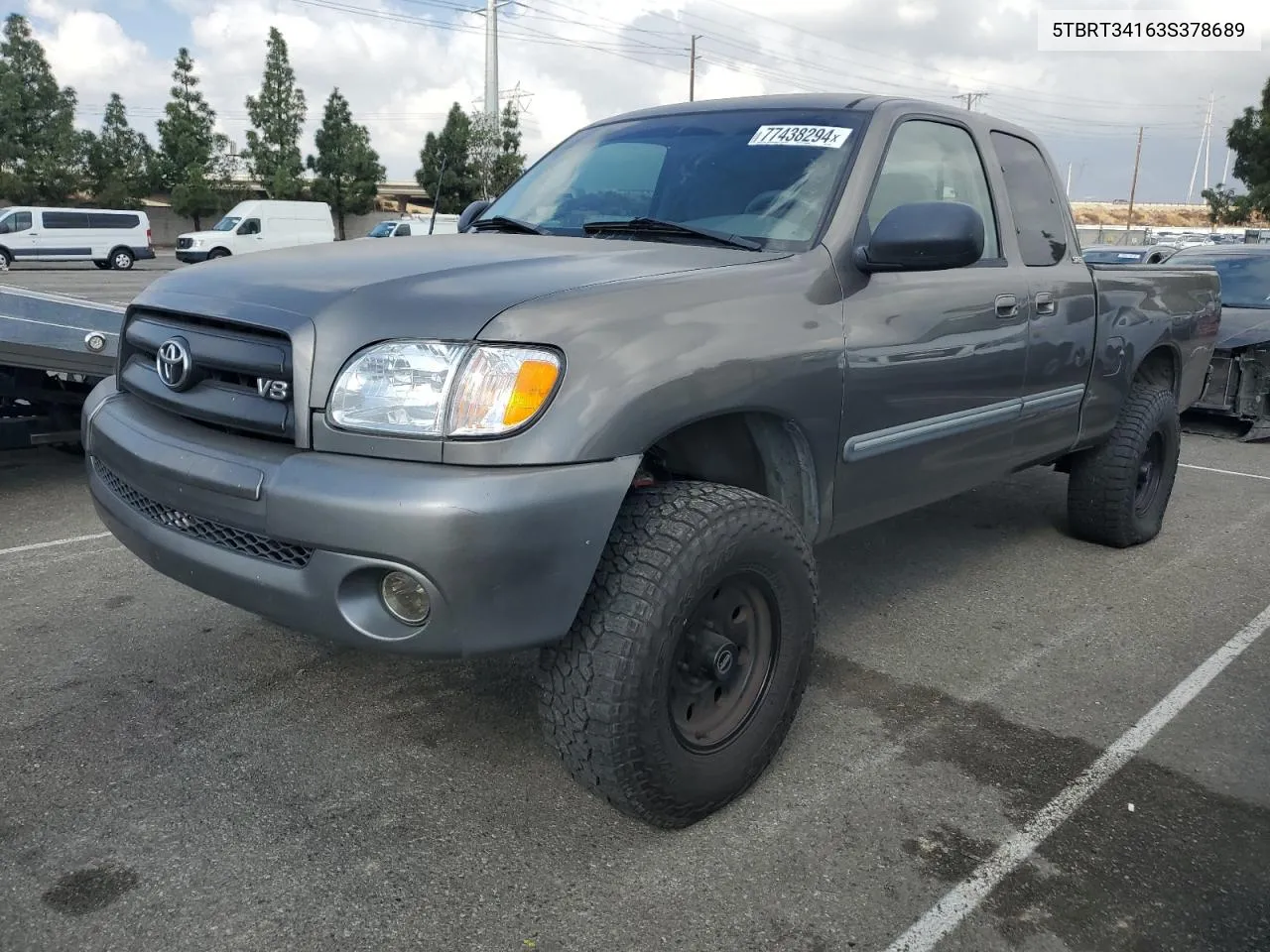 2003 Toyota Tundra Access Cab Sr5 VIN: 5TBRT34163S378689 Lot: 77438294