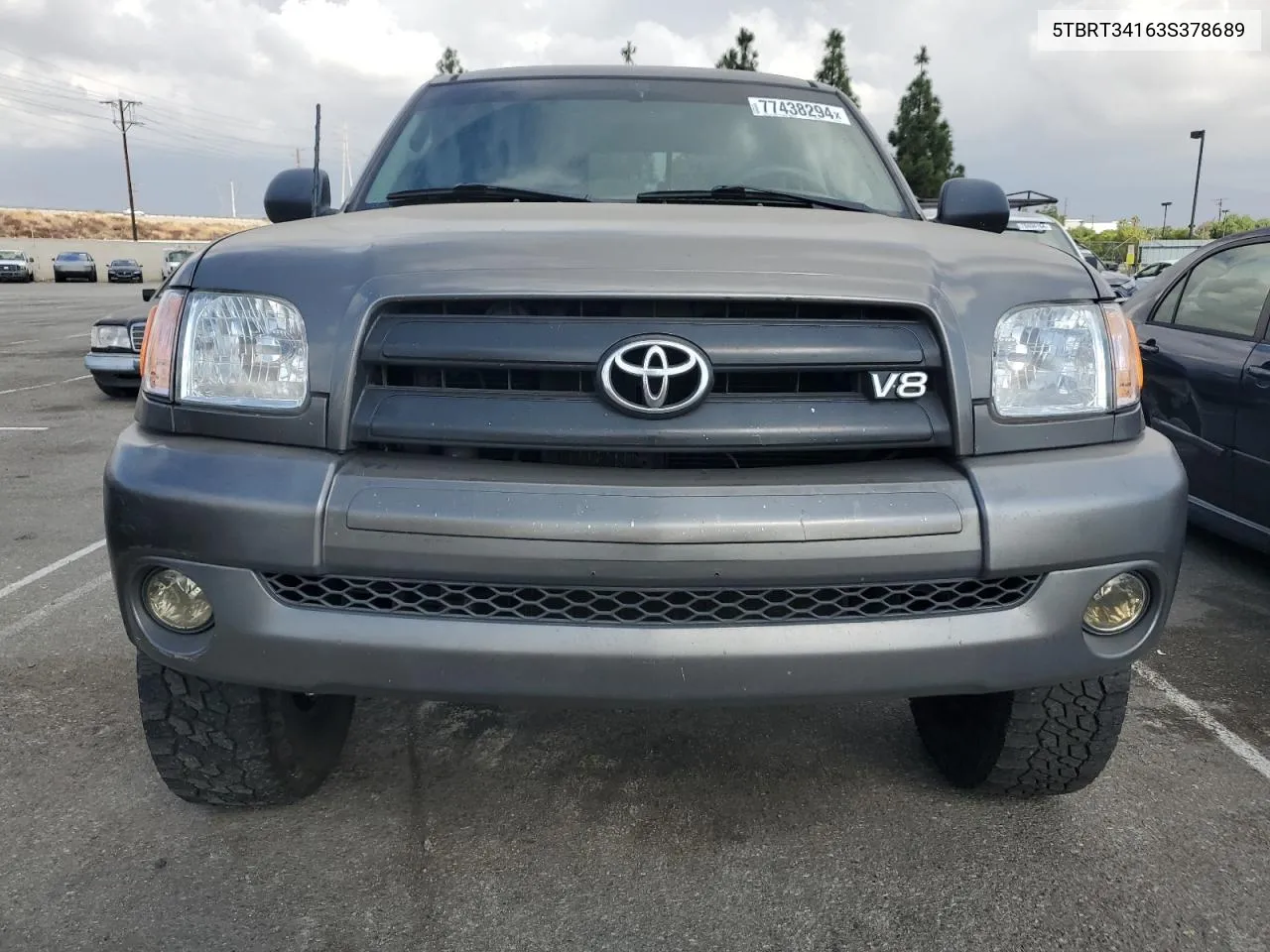 2003 Toyota Tundra Access Cab Sr5 VIN: 5TBRT34163S378689 Lot: 77438294