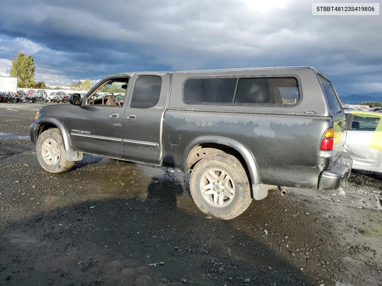 2003 Toyota Tundra Access Cab Limited VIN: 5TBBT48123S419806 Lot: 77573094