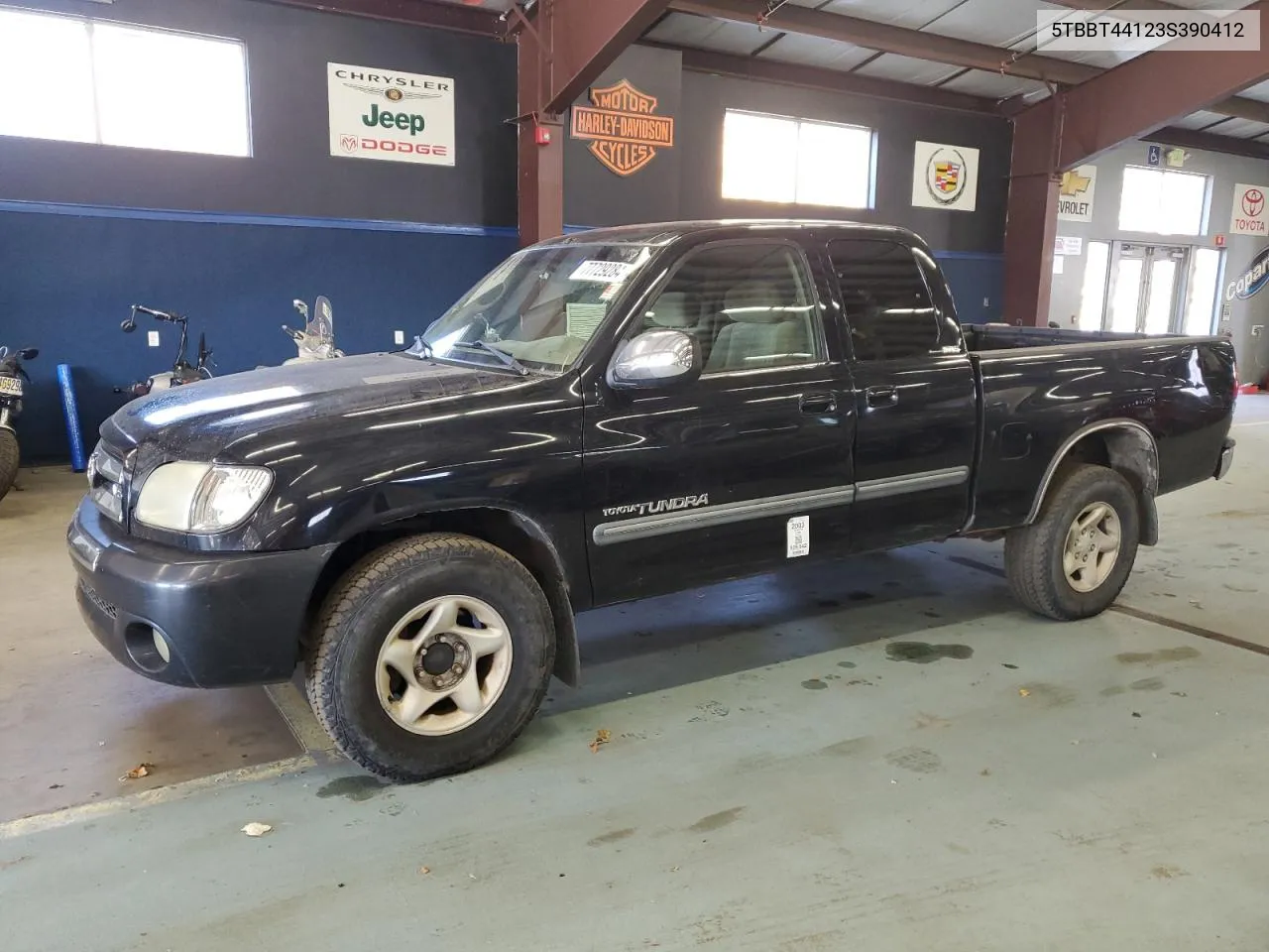 2003 Toyota Tundra Access Cab Sr5 VIN: 5TBBT44123S390412 Lot: 77729284