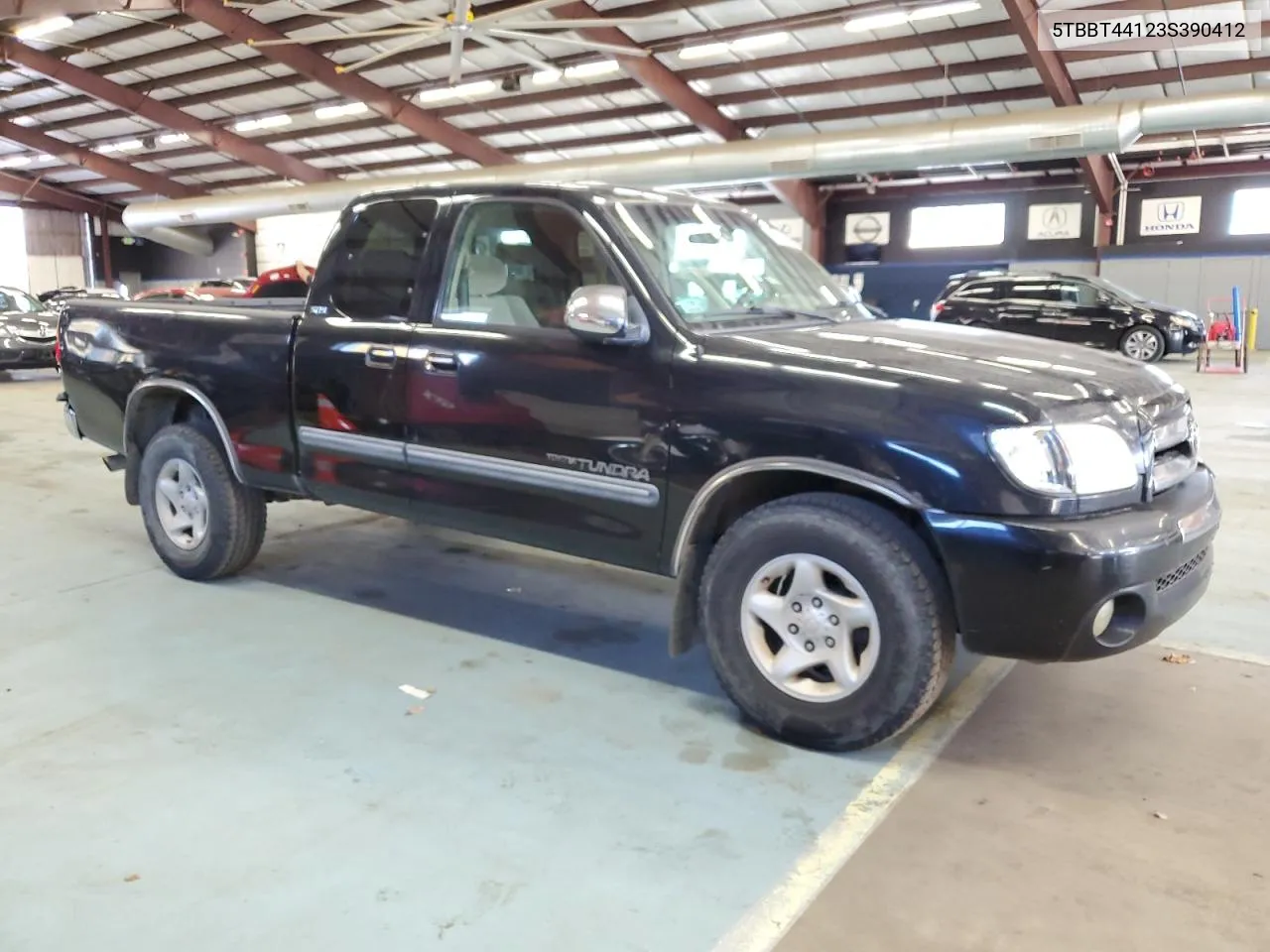 2003 Toyota Tundra Access Cab Sr5 VIN: 5TBBT44123S390412 Lot: 77729284