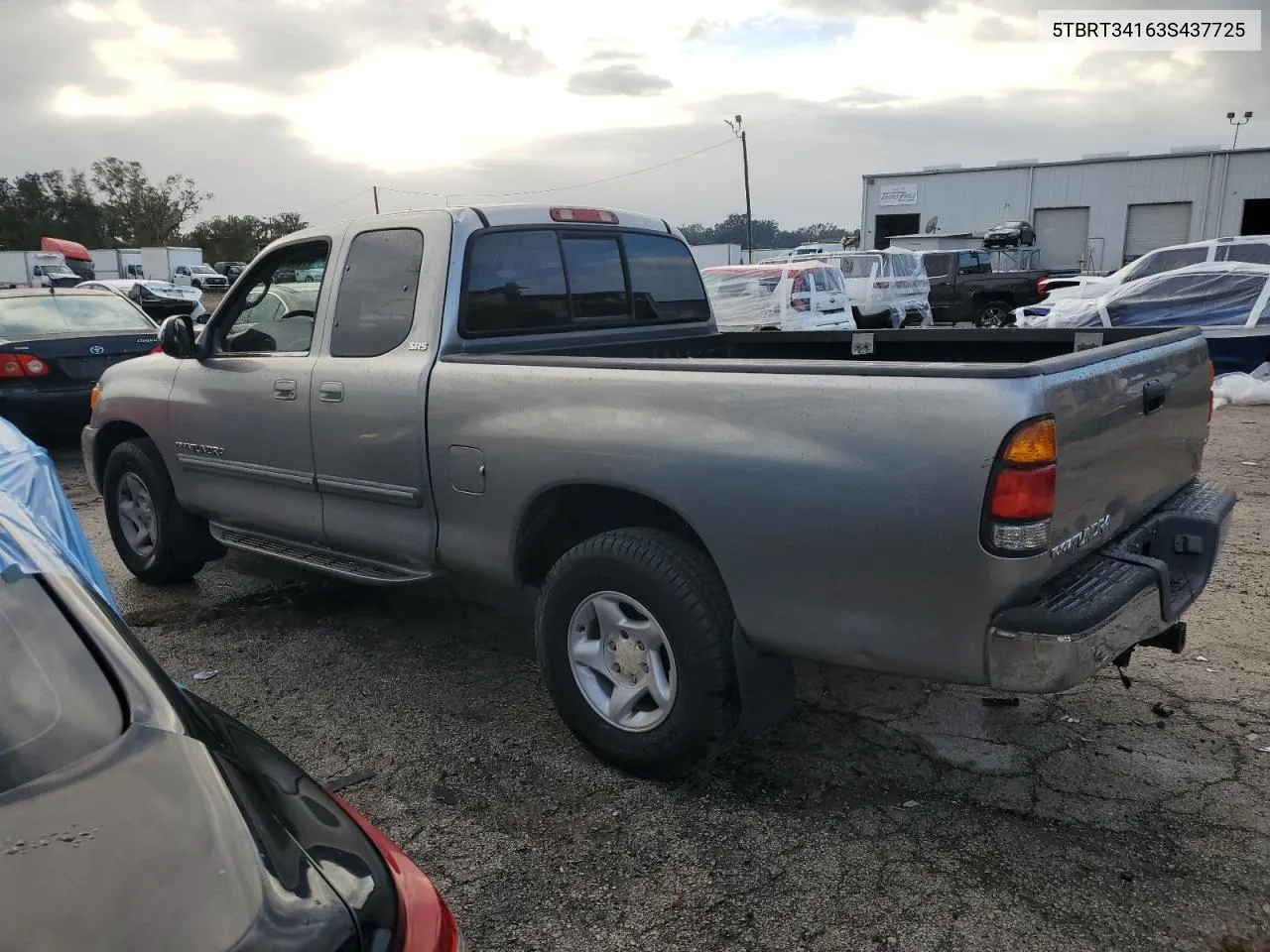 2003 Toyota Tundra Access Cab Sr5 VIN: 5TBRT34163S437725 Lot: 78966654