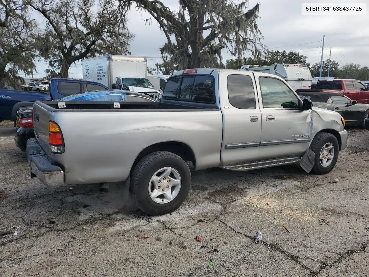 2003 Toyota Tundra Access Cab Sr5 VIN: 5TBRT34163S437725 Lot: 78966654