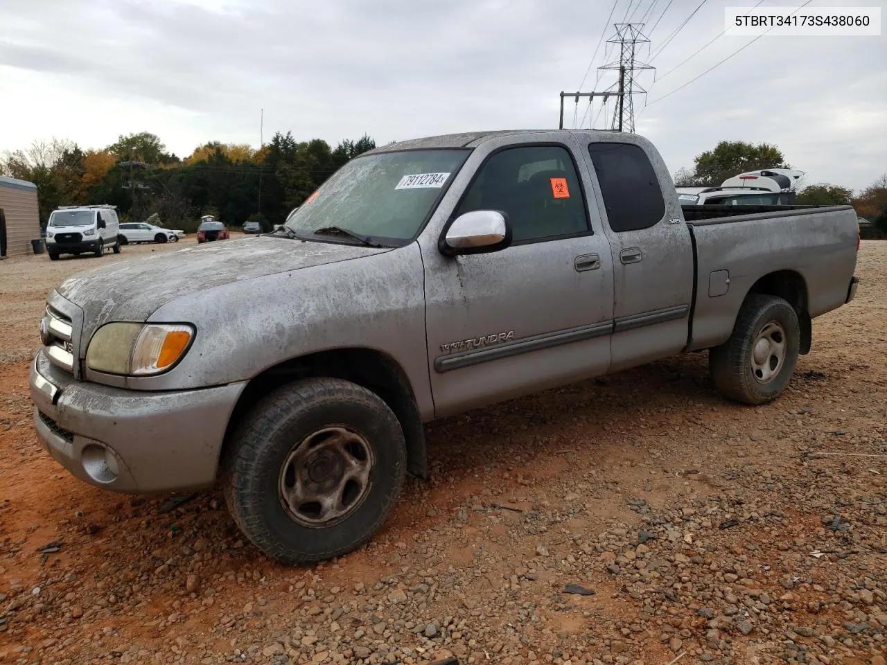 2003 Toyota Tundra Access Cab Sr5 VIN: 5TBRT34173S438060 Lot: 79112784