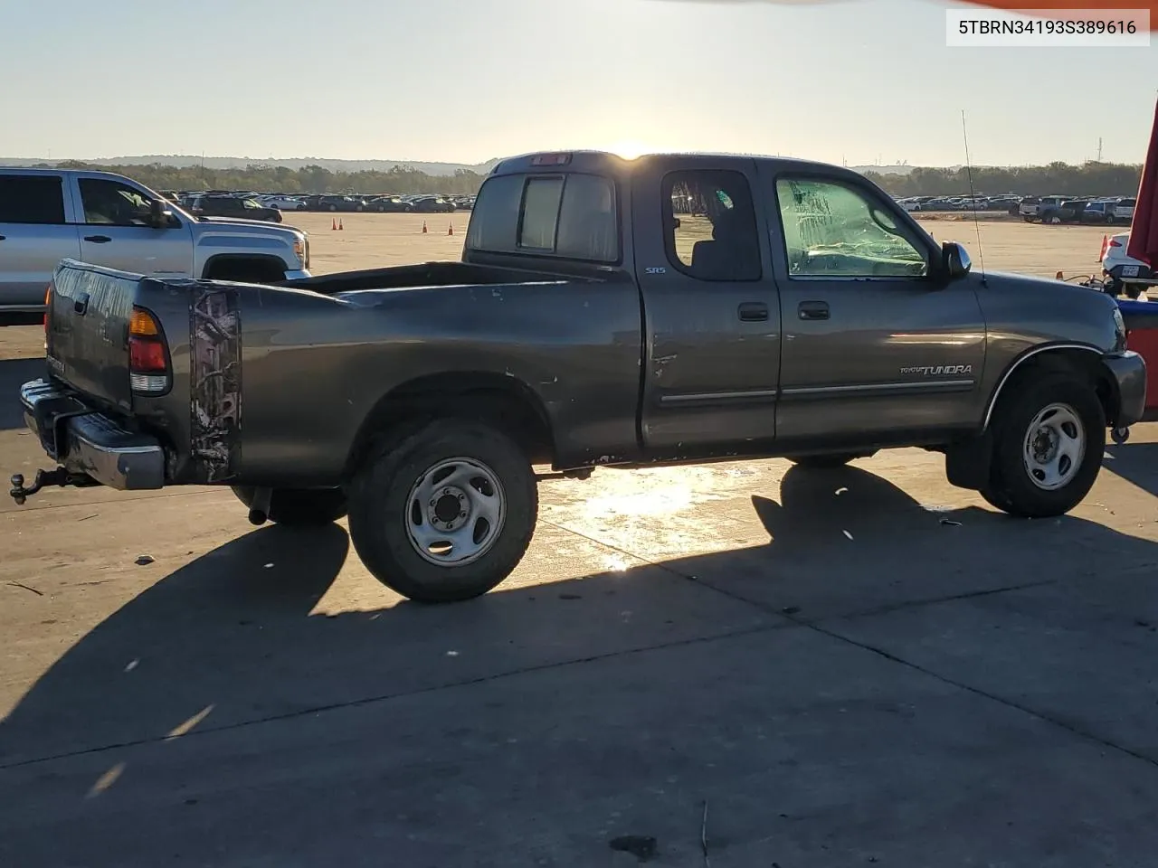 2003 Toyota Tundra Access Cab Sr5 VIN: 5TBRN34193S389616 Lot: 80069454