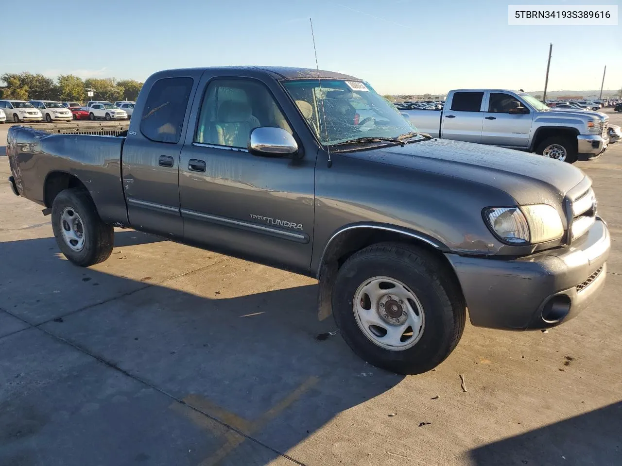 2003 Toyota Tundra Access Cab Sr5 VIN: 5TBRN34193S389616 Lot: 80069454