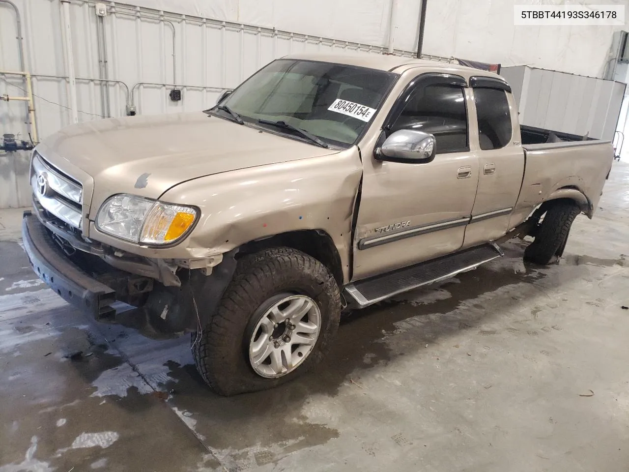 2003 Toyota Tundra Access Cab Sr5 VIN: 5TBBT44193S346178 Lot: 80450154