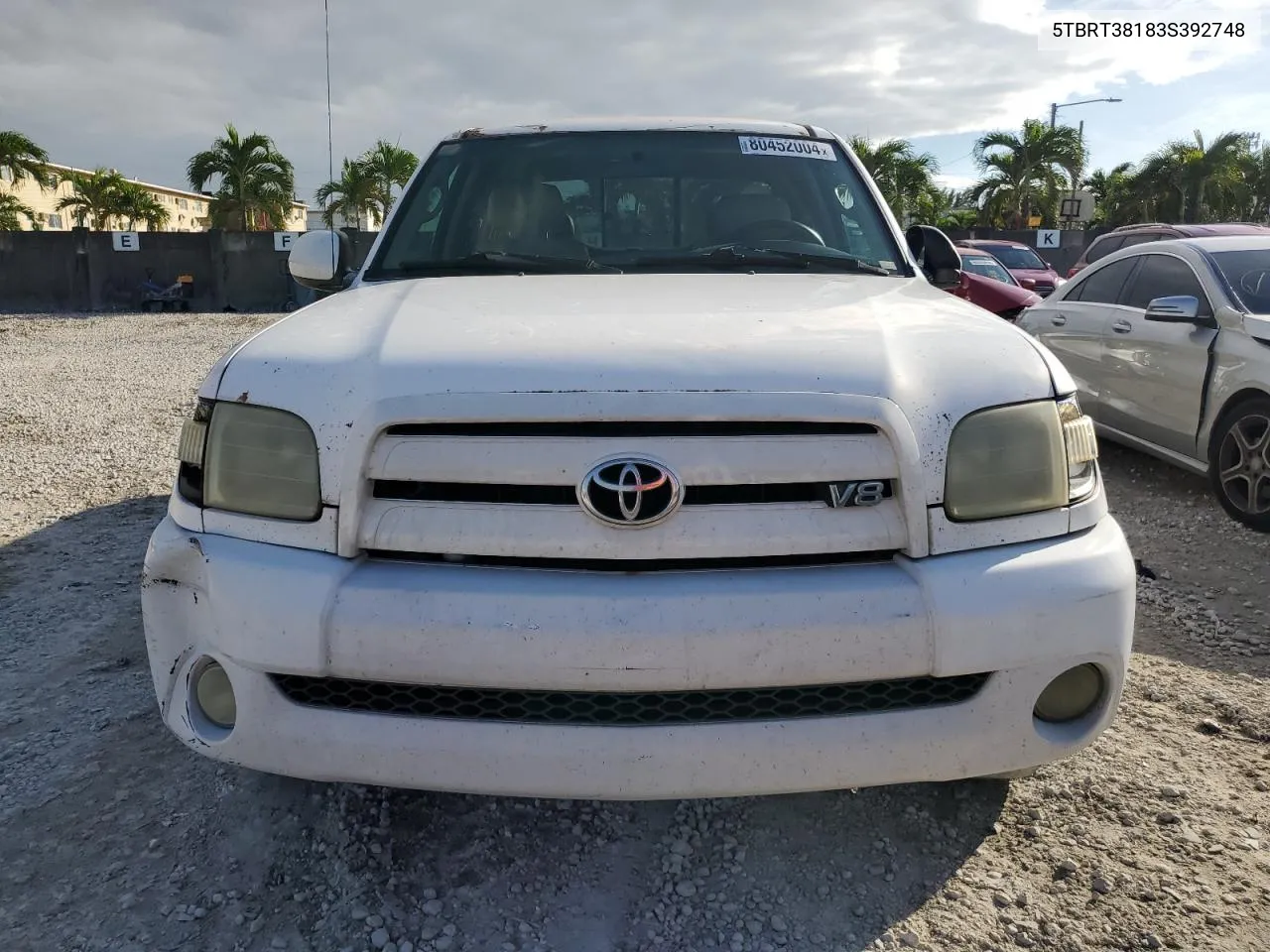 2003 Toyota Tundra Access Cab Limited VIN: 5TBRT38183S392748 Lot: 80452004