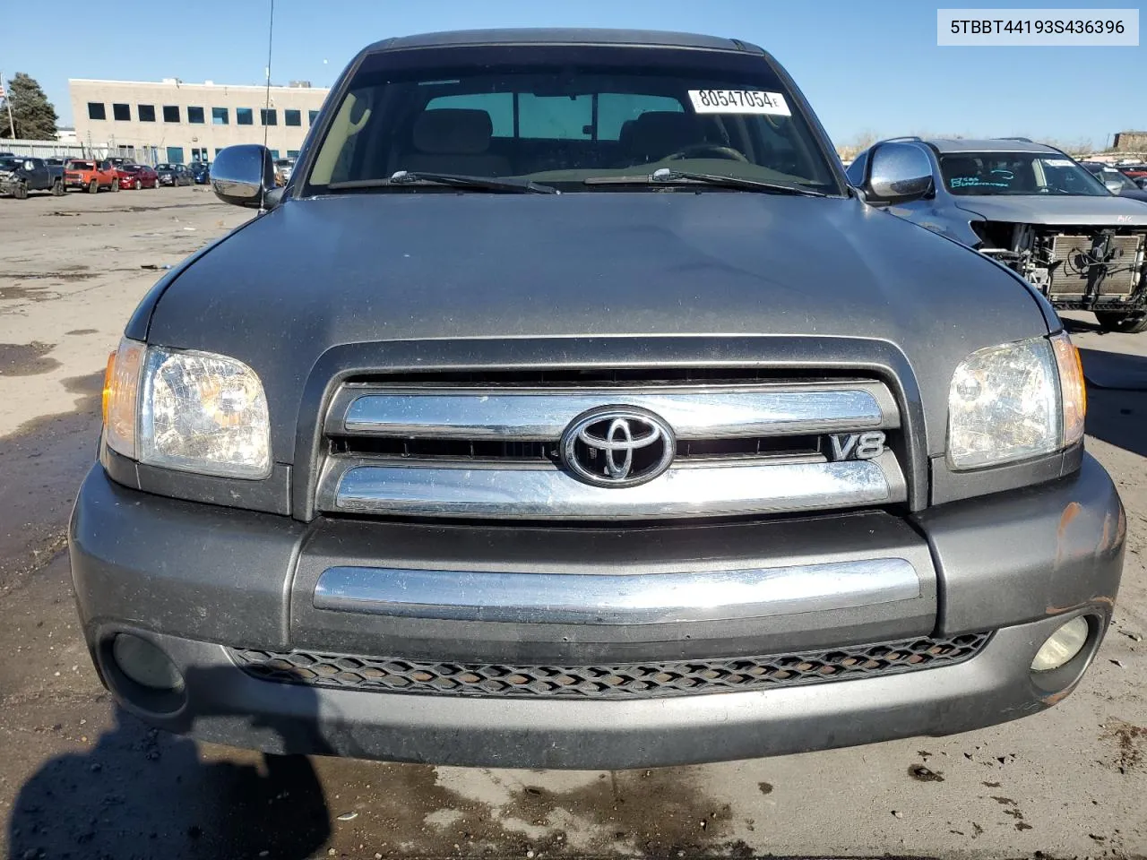 2003 Toyota Tundra Access Cab Sr5 VIN: 5TBBT44193S436396 Lot: 80547054