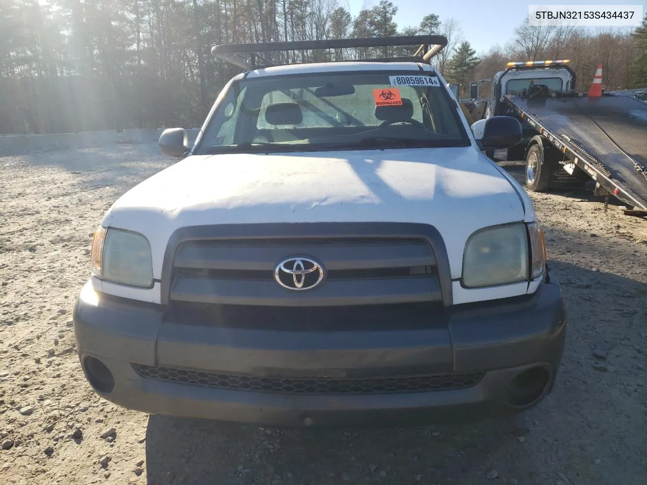 2003 Toyota Tundra VIN: 5TBJN32153S434437 Lot: 80859614