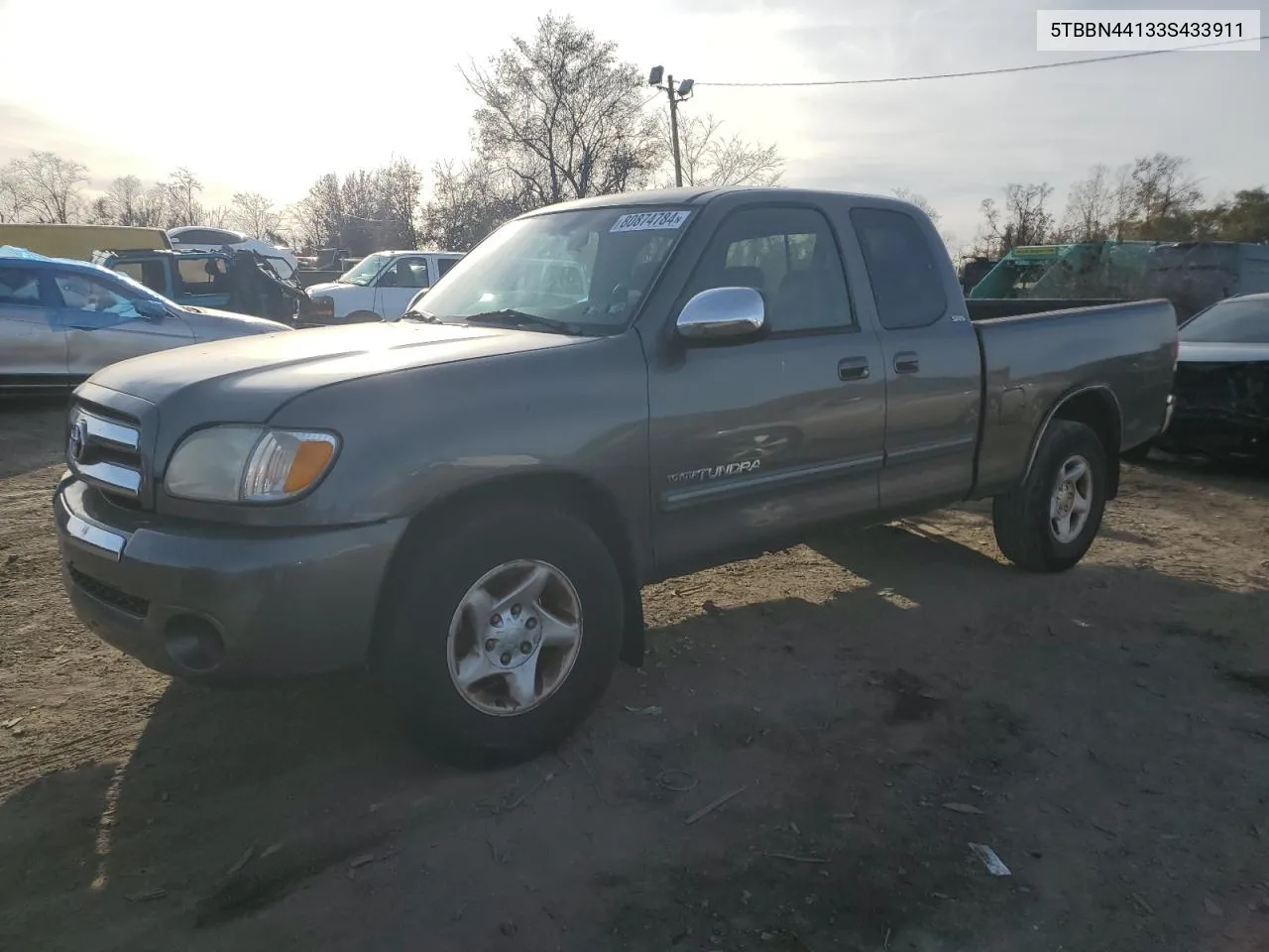 2003 Toyota Tundra Access Cab Sr5 VIN: 5TBBN44133S433911 Lot: 80874784