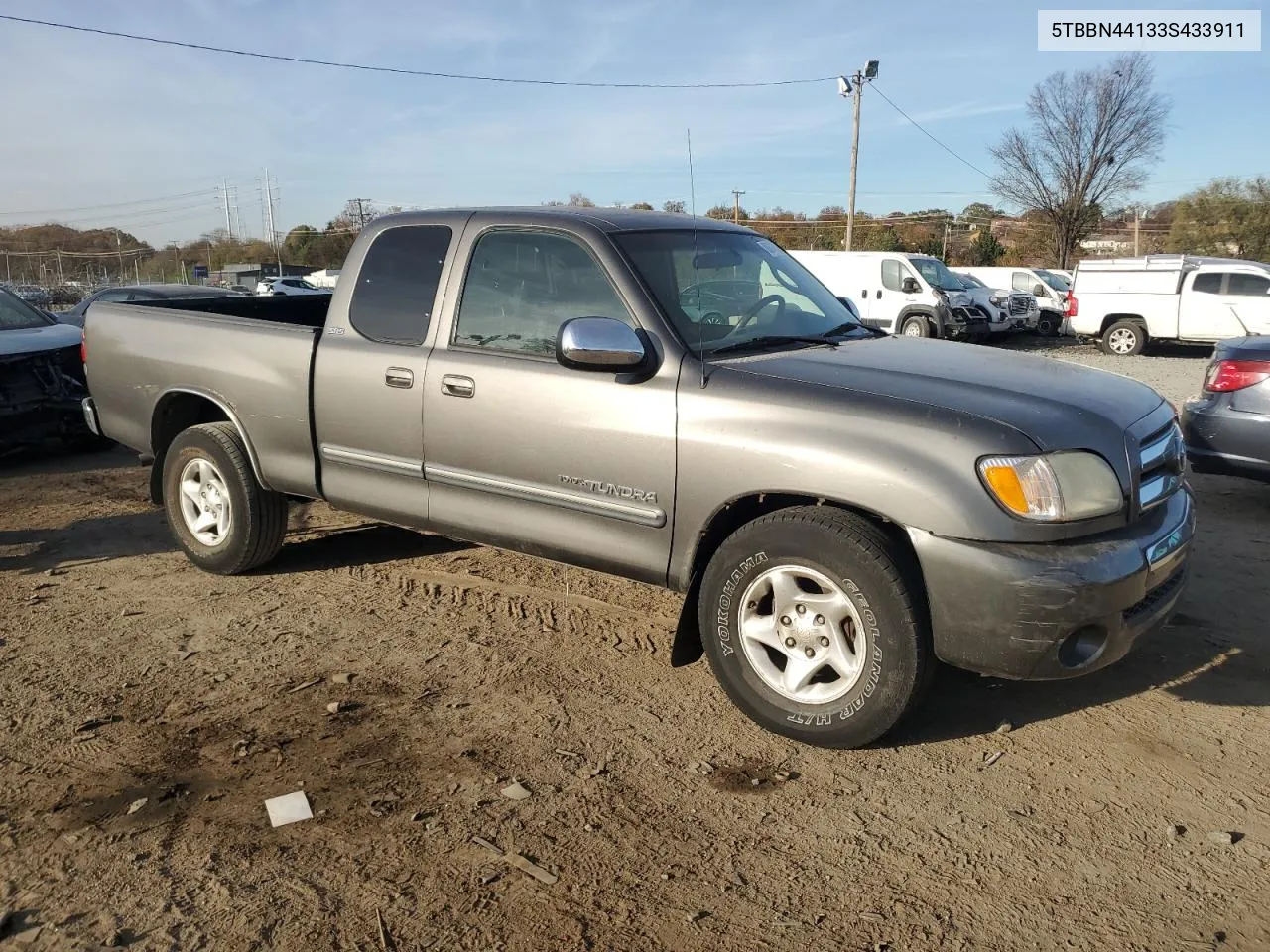 2003 Toyota Tundra Access Cab Sr5 VIN: 5TBBN44133S433911 Lot: 80874784