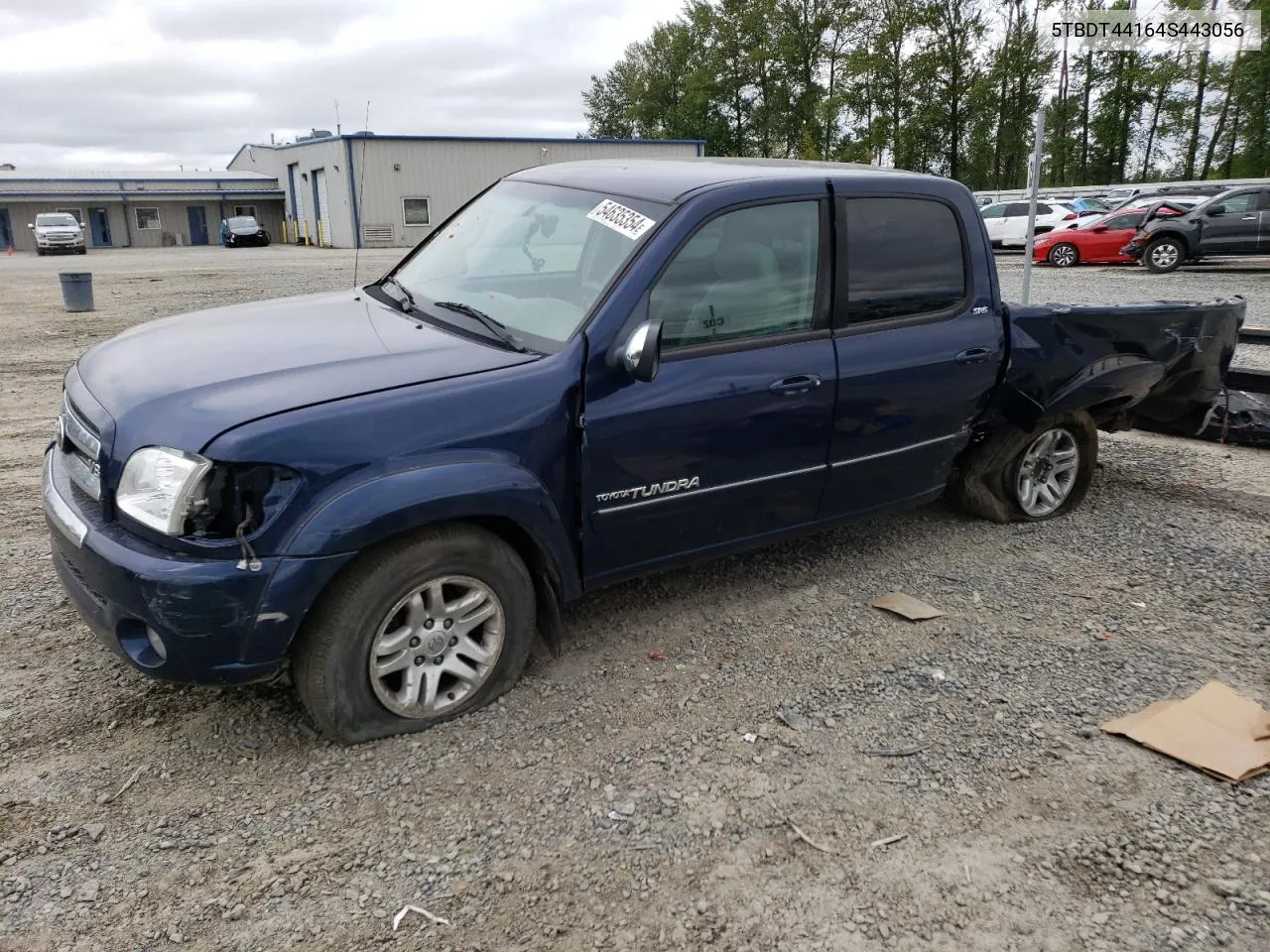 2004 Toyota Tundra Double Cab Sr5 VIN: 5TBDT44164S443056 Lot: 54635354