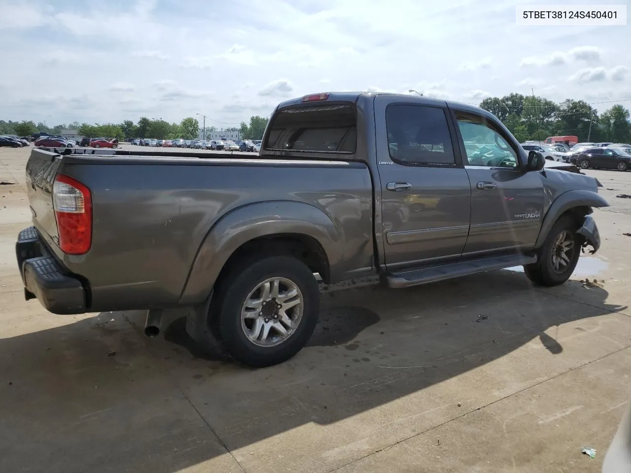 2004 Toyota Tundra Double Cab Limited VIN: 5TBET38124S450401 Lot: 61256224