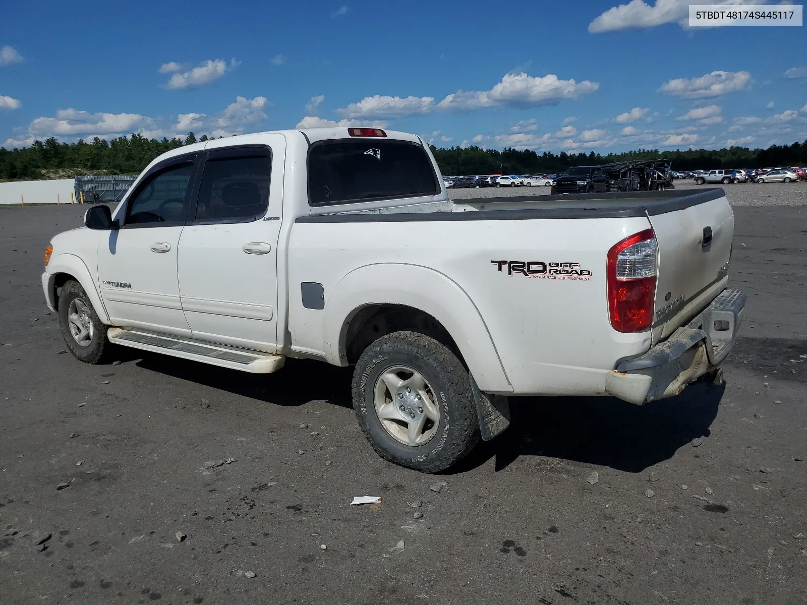 2004 Toyota Tundra Double Cab Limited VIN: 5TBDT48174S445117 Lot: 63776724