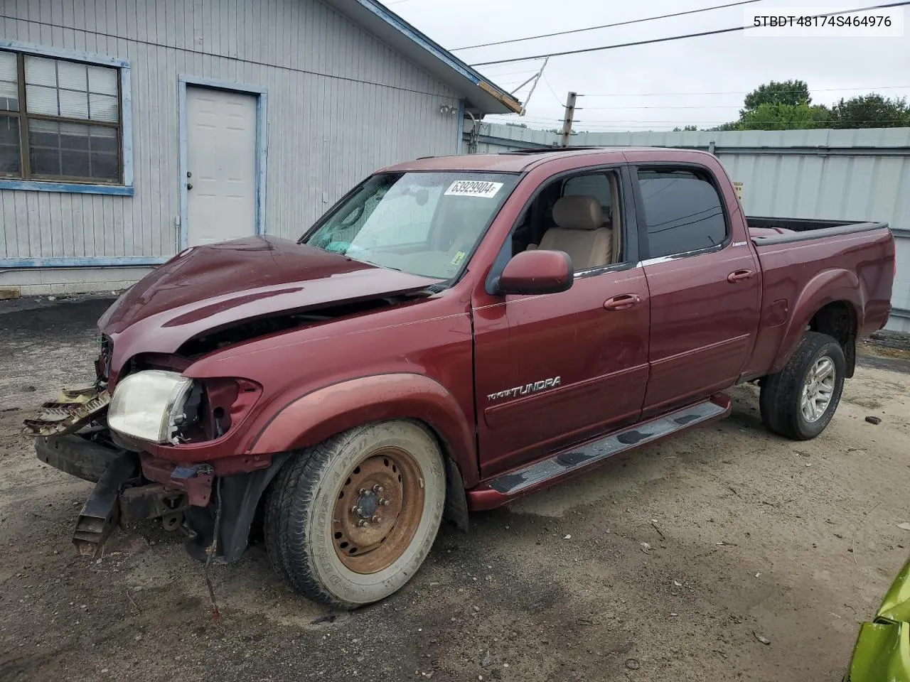 2004 Toyota Tundra Double Cab Limited VIN: 5TBDT48174S464976 Lot: 63929904