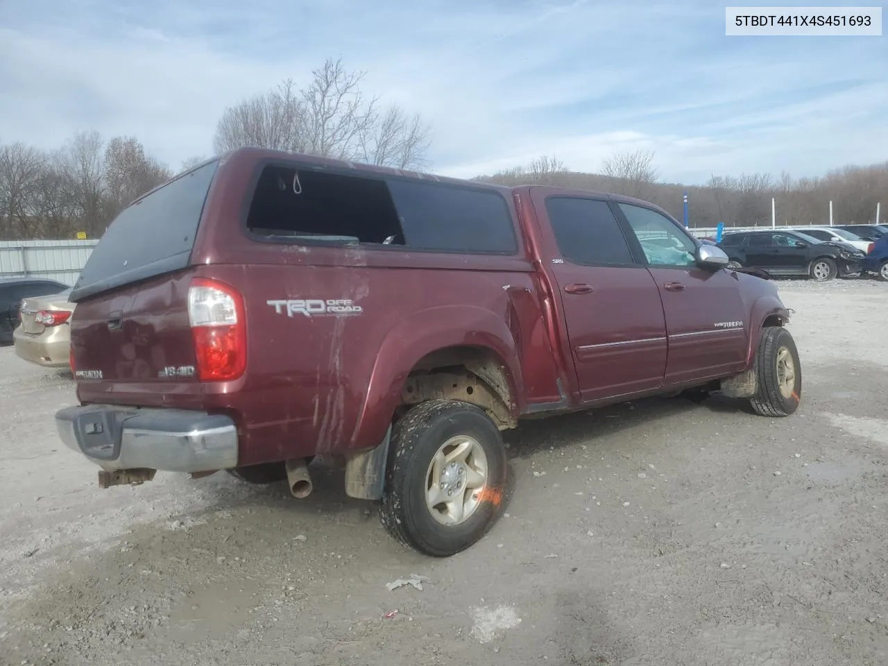 2004 Toyota Tundra Double Cab Sr5 VIN: 5TBDT441X4S451693 Lot: 64590514