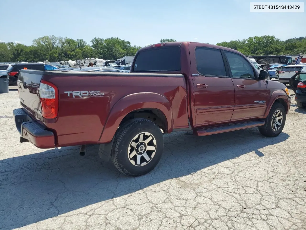 2004 Toyota Tundra Double Cab Limited VIN: 5TBDT48154S443429 Lot: 67399714