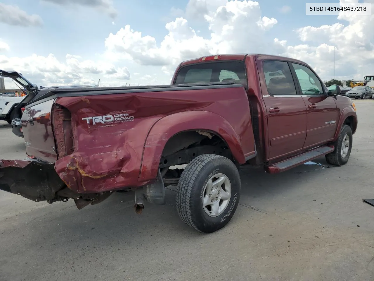 2004 Toyota Tundra Double Cab Limited VIN: 5TBDT48164S437218 Lot: 68526864