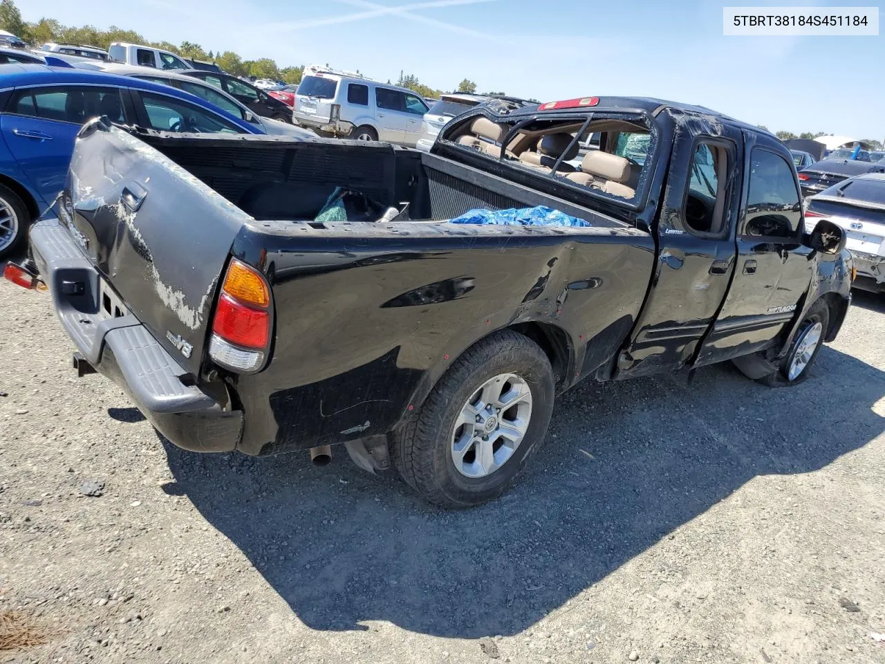 2004 Toyota Tundra Access Cab Limited VIN: 5TBRT38184S451184 Lot: 69030574